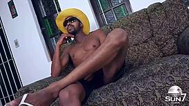 A loira safada joined the crew to please the gifted guys