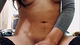 Nice Big Hard Shemale Cock Jerking Off Close-Up