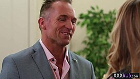 Hot milf massages a perverted lawyer with her stunning big ass