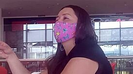 oops, wrong hole in the ass for the milf at the mall, homemade anal sex ending with her ass full of cum