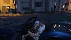 In GTA 5 online, my character picks up a hooker in the car for some wild sex.