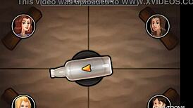 Blond cheerleaderka dostává na pláži od velkého ptáka fotbalisty v létě.