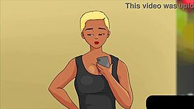 celebrating the new year eve with anime hentai vibes in a casual gathering