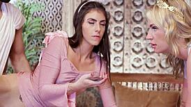 Aphrodite, the Greek goddess of love, in a freeuse scenario with European teen elements