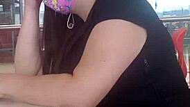 oops, wrong hole in the ass for the milf at the mall, homemade anal sex ending with her ass full of cum