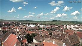 top view of sibiu romania