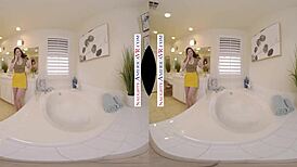 alyx star lounges in the bath, craving some fun