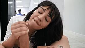 Slutty Busty Office Girl Sasha Pearl in Wild Action