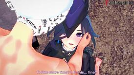 i'm watching clorinde get fucked by three in genshin impact, full fantasyking3 scene