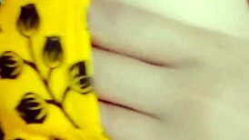 Vietnamese teen intensely masturbates with a cucumber.