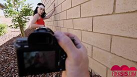 Bambi Black takes a hard cock in POV with her friend