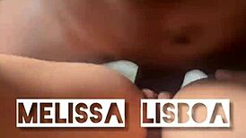 melissa lisboa naughty showing off and taking cum part 1