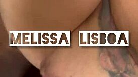 melissa lisboa naughty showing off and taking cum part 1