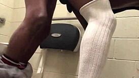 Creaming on Dick in Gas Station Bathroom with Wild Spitting Action. Raw and Unfiltered Fucking!