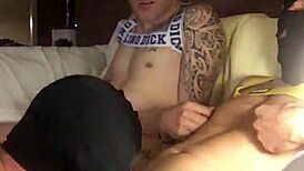 Slut Sucks Two Gay Men