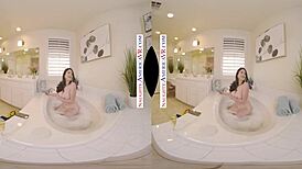 alyx star lounges in the bath, craving some fun