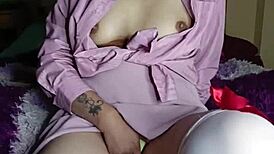 beautiful girl relaxes after class