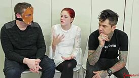 Bound whore gagging on toys while getting rough deepthroat in HD