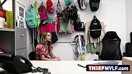 Hot Milf Sexy Thief Bursts Pussy on Big Police Cock Until Swallowing Cum