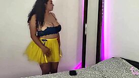 My sister-in-law eagerly awaits the halloween party