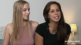 Does the blonde german spoil her girlfriend?