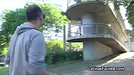 Hey, this perky Latina went balls deep for some quick cash!