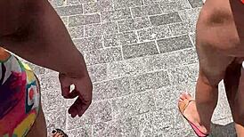 Aventuras do casal Mattos, fomos à praia com a ninfetinha e aprontamos em todo lugar. Até rolou creampie anal!