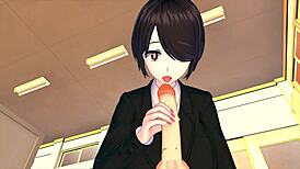 Female Boss Trains Employee In 3D Hentai