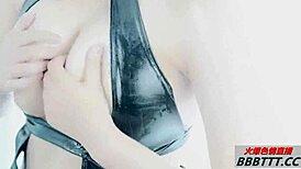 Latina with Big Cock in Bondage Outfit.