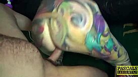Fully Tattooed Subslut Piggy Mouth Slammed By Rough Dom