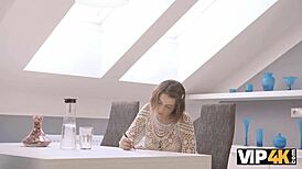 Skinny Blonde Gets Nailed by Old Man