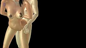 animated cartoon video of girl and man interaction