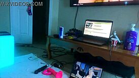 Feeling the Dildo in My Juicy Blonde Ass