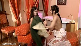 cunnilingus climax with capric in sensual lesbian scene