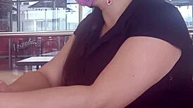 oops, wrong hole in the ass for the milf at the mall, homemade anal sex ending with her ass full of cum