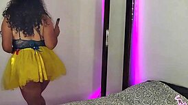 My sister-in-law eagerly awaits the halloween party