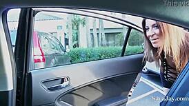 Sara Jay rides with her driver