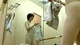 Hey, check these Japanese leotard tits on hidden cam!