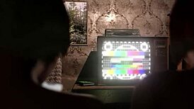 Two futanari shemale milfs fuck guy in POV threesome with facial cumshot. Dickgirls dominate hard!