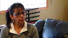 This stud can't tell the petite teen twins apart during blowjob. They moan in unison.