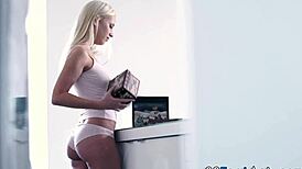 i jizzed on blonde babes soles