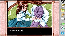 Immoral Study Retro Visual Novel with Shirakawa Reiko Gameplay