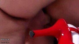 This stud can't tell the petite teen twins apart during blowjob. They moan in unison.