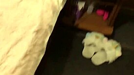 Blonde babe sucks huge cock then drinks cum coffee mix 😋