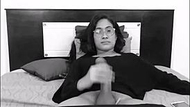 Colombian Shemale With Big Cock Shoots Monster Load On Live Cam