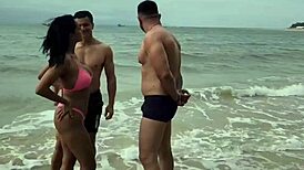 Met Two Sexy Guys on the Beach and Hooked Up Right There with Swingers