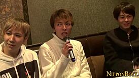 Gay Japanese Twinks Fuck In Orgy