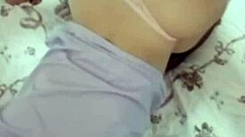 This sexy asian babe in black stockings looks so tempting.