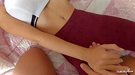 He Spots Her Big Tits and Creampies Tight Pussy