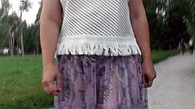 see my wife’s transparent dress in public park?